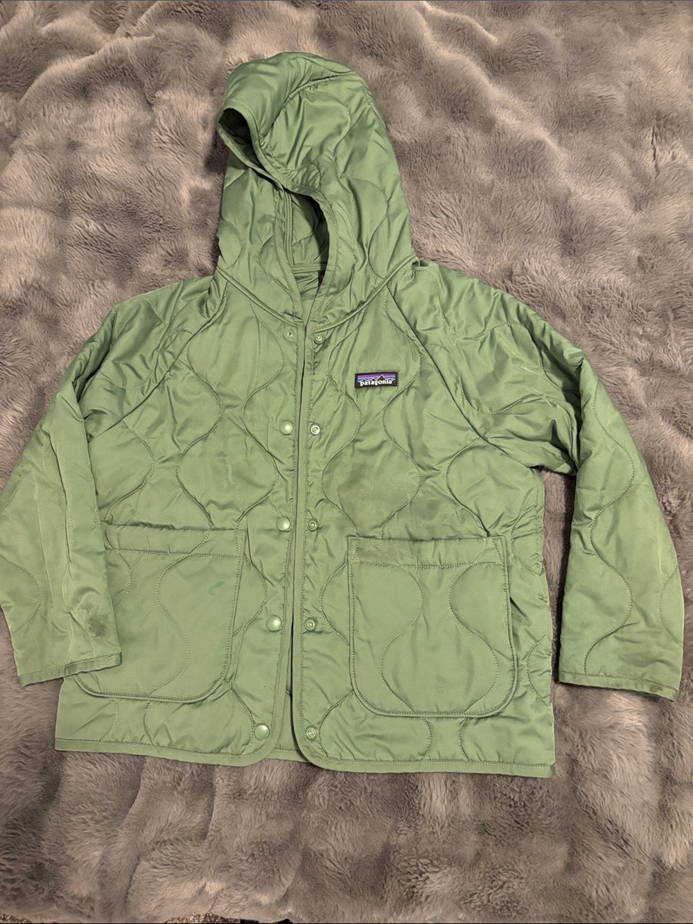 Patagonia kids quilted coat size xs 5/6